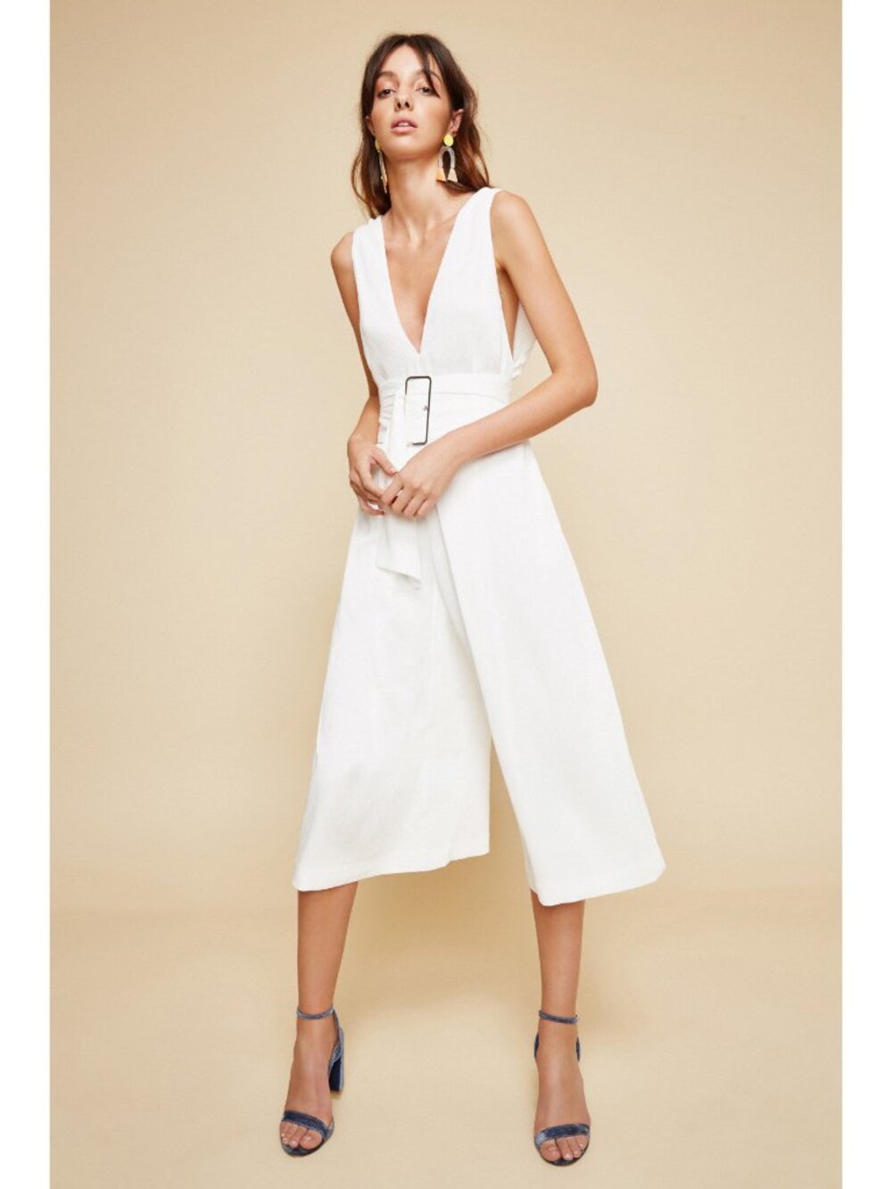 C/MEO Collective "Dream Cloud" Jumpsuit in White, size Small